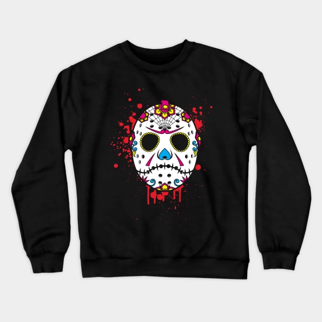 Dia de los Slashers Crewneck Sweatshirt by d4n13ldesigns